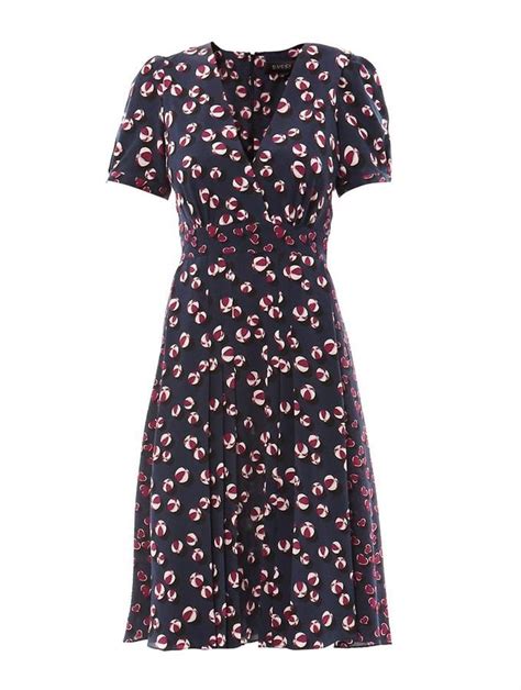 gucci bow and heart print tea dress|gucci dresses for women.